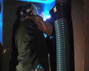 Extractor de humos de soldadura eléctrica