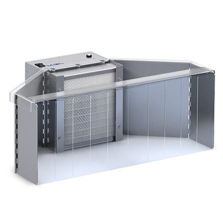 Campana de flujo laminar horizontal