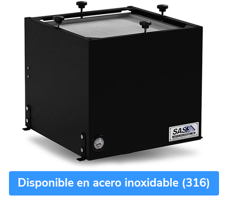 Extractor de humos montado